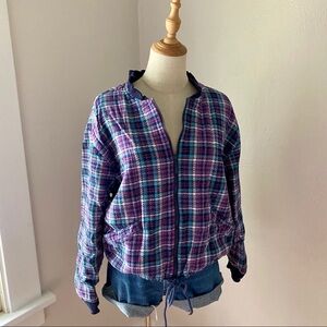 Vintage Basic Editions Checkered Cropped Jacket